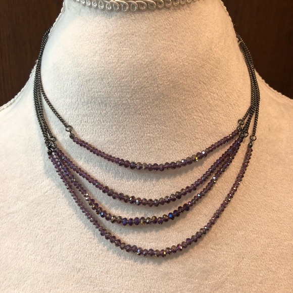 Kenneth Cole purple beaded necklace - Picture 5 of 5